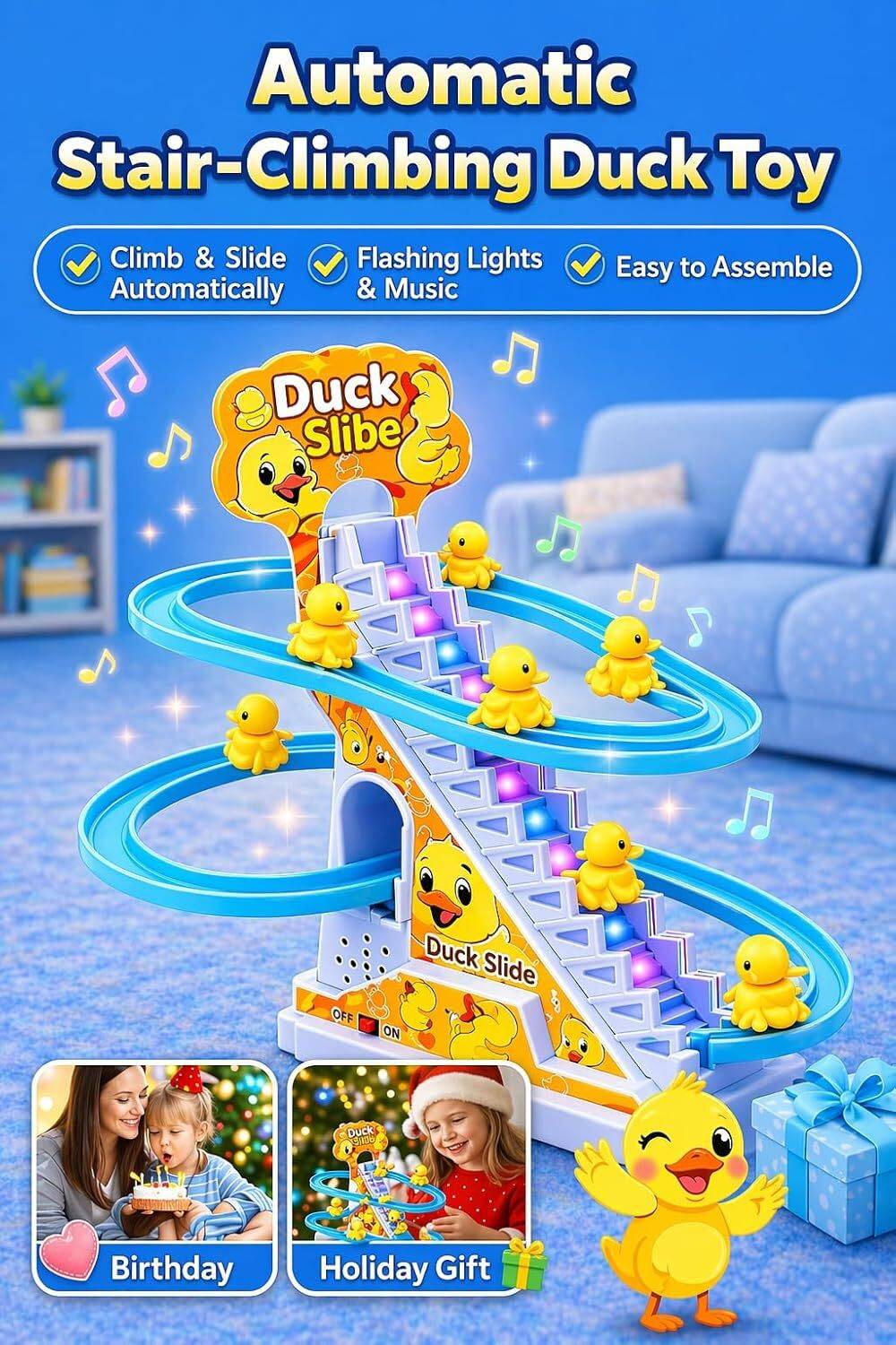 TuneTrack™ Musical Climbing Ducklings