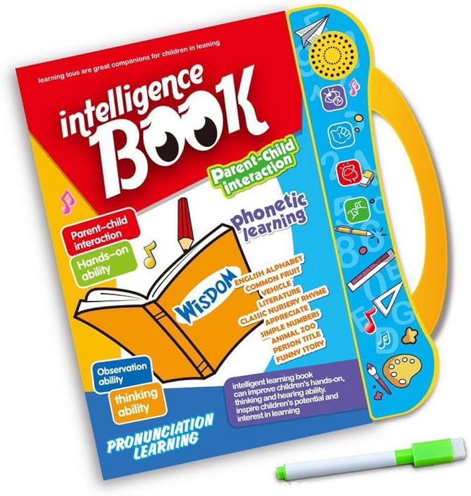 IntelliLearn™ Interactive Learning Book for Kids | Phonetic & Activity Learning Toy